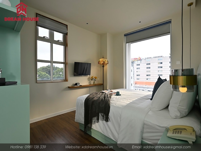 Hình ảnh sau cải tạo tại M Village Hotel Tao Đàn Park