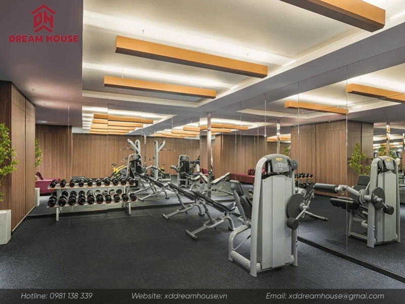Hình ảnh phòng gym sau cải tạo tại Signature by M Village 84 Thợ Nhuộm